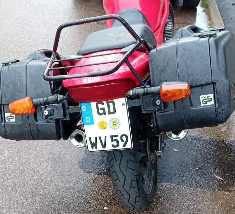 Motorrad Nummernschild Motorrad-Koffer